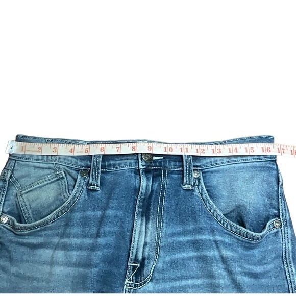 ROCK and REPUBLIC Jeans Mens 34x32 Blue Denim Straight Stretch Faded Grunge - Picture 6 of 14